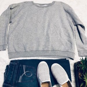 Hanes Grey oversized cotton sweater